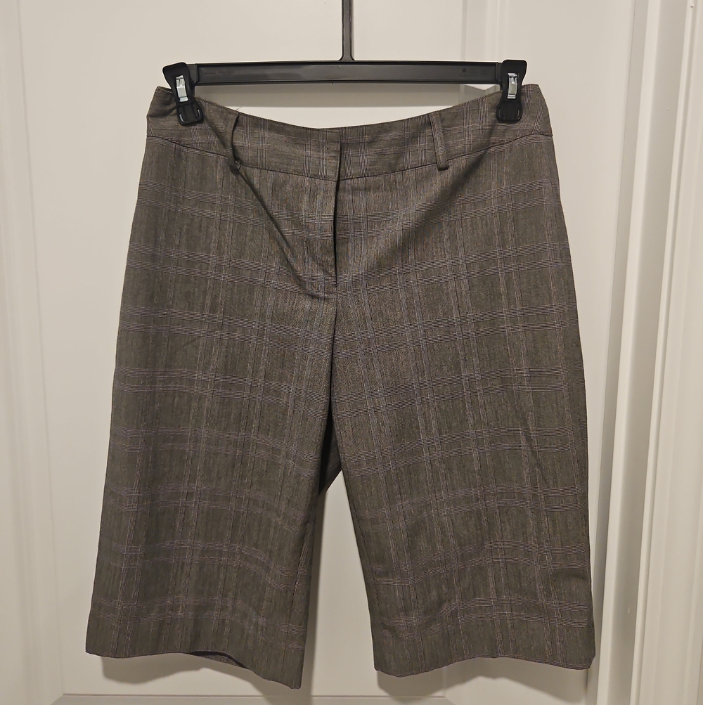 Apt. 9 Grey Plaid Bermuda Shorts
